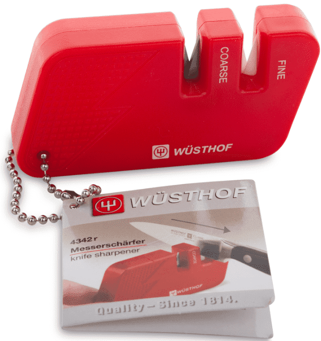 Точилка для ножей WUESTHOF Knife sharpeners карбид-керамика карманная красная, Германия